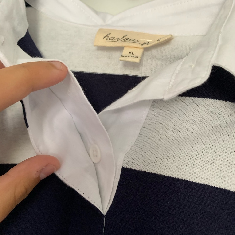 Striped Collared Shirt - Picture 4 of 6